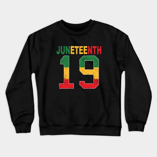 Juneteenth Ancestors Black Pride African American 19th June Crewneck Sweatshirt by ZimBom Designer